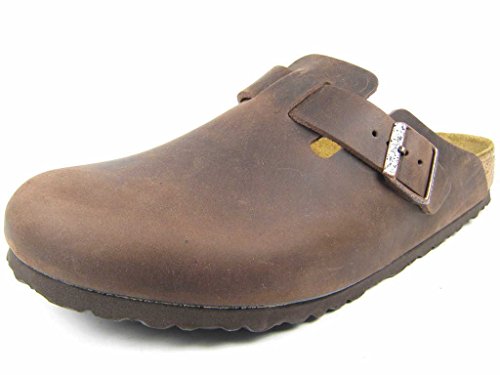 Birkenstock Boston 860133, Zoccoli Unisex Adulto - Marrone (Habana), 39 Eu