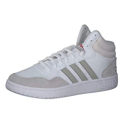 Adidas Hoops 3.0 Mid Lifestyle Basketball Mid Classic Vintage Men Shoe, Sneaker Uomo, Ftwr White, 46 2/3 Eu
