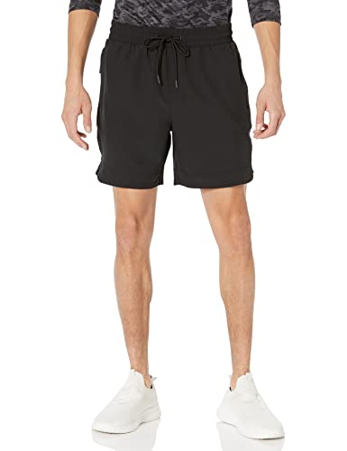 Amazon Essentials Pantaloncini In Tessuto Elasticizzato Active Stretch Uomo, Nero, Xs