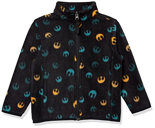 Amazon Essentials Disney | Marvel | Star Wars Giacca In Pile Con Collo A Lupetto Con Cerniera Intera Bambini E Ragazzi, Star Wars, 4 Anni