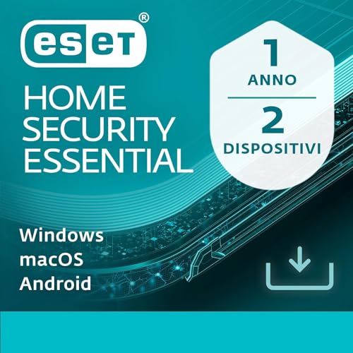 Eset Home Security Essential 2024 | Safe Banking & Browsing, Network Inspector Inclusi | 2 Dispositivi | Nuova Licenza Di 1 Anno | Windows O Mac & And