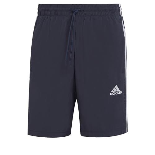 Adidas Uomo Aeroready Essentials Chelsea 3-Stripes Shorts, Legend Ink/White, S