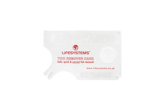 Lifesystems, Tick Remover Card Unisex, White, One Size