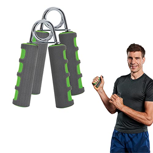 Schildkröt Fitness Manopole Pro, Allenatore Muscolare Per Mani, Durezza Regolabile, Nero/Verde, In Blister, 960116
