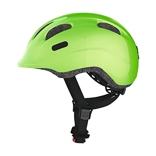 Abus Smiley 2.0 Casco Per Bambini - Casco Per Bicicletta - Per Ragazze E Raga, Verde, Taglia S