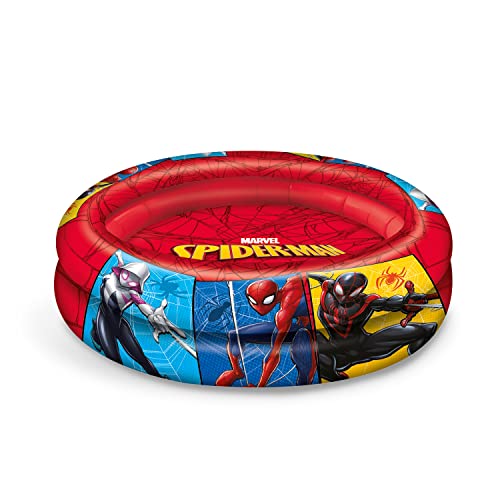 Mondo Toys - Spiderman| 2 Rings Pool - Piscina Gonfiabile Per Bambini 2 Anelli - Diametro 100 Cm - +10 Mesi - 16931