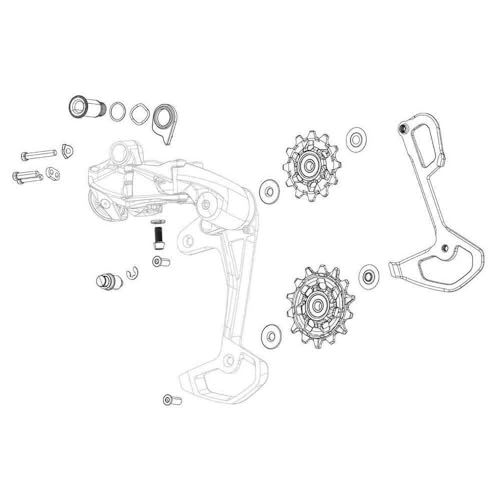 Sram Gabbia Interna Cambio Apex Xplr Axs, Cambiamenti Unisex-Adulto, Multicolore (Multicolore), Taglia Unica