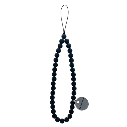 Case&Me Laccetto Portacellulare Da Polso, Anti Stress, 20Cm, Nero