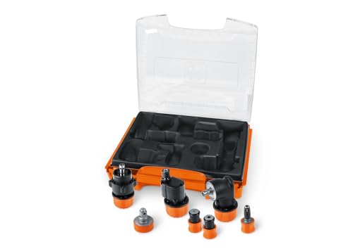 Fein Quickin 64203031010 - Set Di Accessori Quickin Con 7 Inserti Quickin, Compatibile Con Tutti I Cacciaviti A Batteria Fein Con Interfaccia Quickin