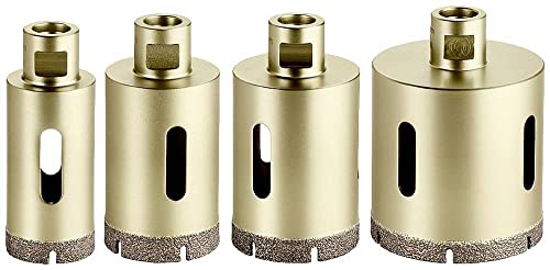 Metabo 628319000 - Set Di 4 Punte Diamantate Per Piastrelle A Secco