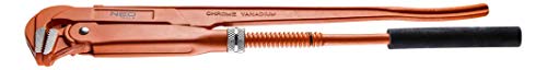 Neo Tools Chiave A Tubo Tipo 90°, 560 Mm, 2,0°, Ganasce Forgiate, Rettificate E Lucidate, In Acciaio Crv, Din5234, Tüv