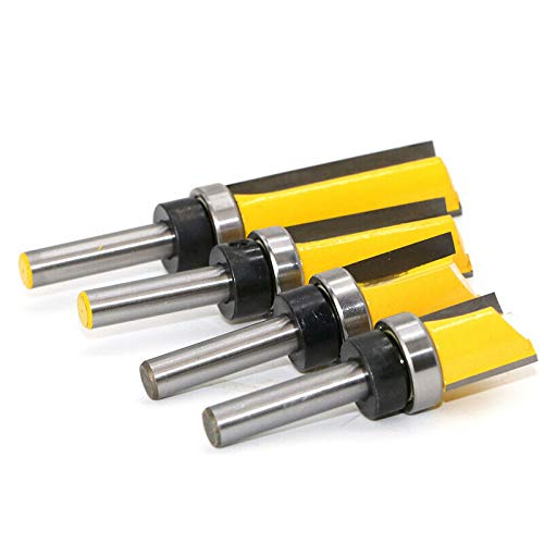 Fresa Per Copiare Defondere, Fresa Dritta Coda 8 Mm Di Copia Seriale, Per Fare A Mano Un Cassetto O Altra Lavorazione Del Legno, Giallo (8 X 3/4 X 25