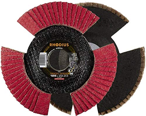 Rhodius Vision Speed 210652 - Disco Faecher, 115 X 22,23 P40, Diametro 115 Mm, 1 Pezzo
