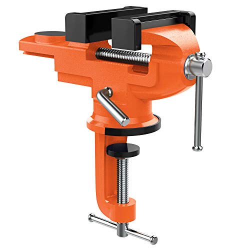 Nuovoware Morsa Da Banco Falegname, Girevole Morsa Da Tavolo Morsetto Da Banco Professionale Strumenti Per Falegnameria Carpenteria In Acciaio Robusto