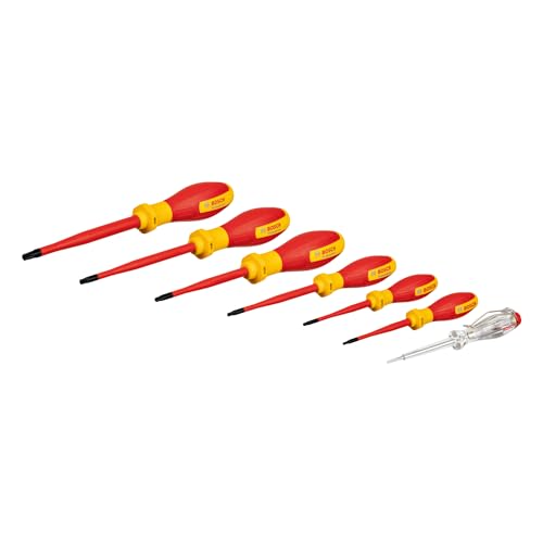 Bosch Professional Set Di Cacciaviti Tx Vde (Con Tester Di Fase Monopolare, 7 Pezzi)