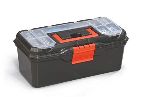 Alutec Cassetta Degli Attrezzi Serie Classic 13" (Valigetta In Plastica Con Organizer Nel Coperchio, Dimensioni 320 X 150 X 135 Mm, Senza Attrezzi) 56
