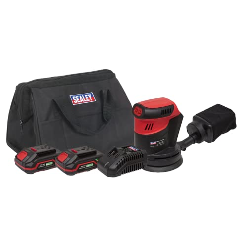 Cordless Orbital Palm Sander Kit Ø 125 Mm 20 V – 2 Batterie