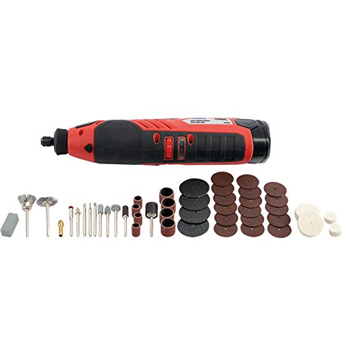 Kunzer 7Ams01 - Smerigliatrice Multifunzione A Batteria Per Lavori Di Precisione, Batteria Agli Ioni Di Litio Da 12 V, 2000 Mah, Con Accessori Da 53 P