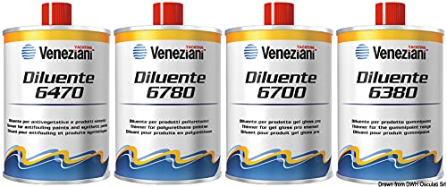 Veneziani Diluente 6780 Per Poliuretanici, Colore: Trasparente, Size: 500 Ml