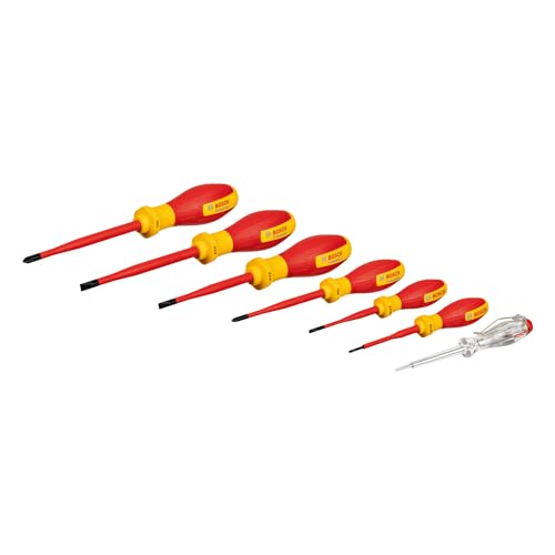 Bosch Professional Vde - Set Di Cacciaviti Sl/Ph (Con Tester Di Fase Unipolare, 7 Pezzi)