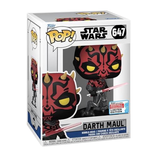 Funko Pop! Star Wars: Darth Maul (Nycc'23) 74103 - Figura In Vinile Da Collezione - Idea Regalo - Giocattoli Per Bambini E Adulti - Figura Modello Per