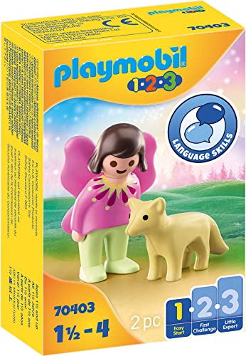 Playmobil 1.2.3 70403, Piccola Fata Con Volpe, Dai 18 Mesi Ai 4 Anni