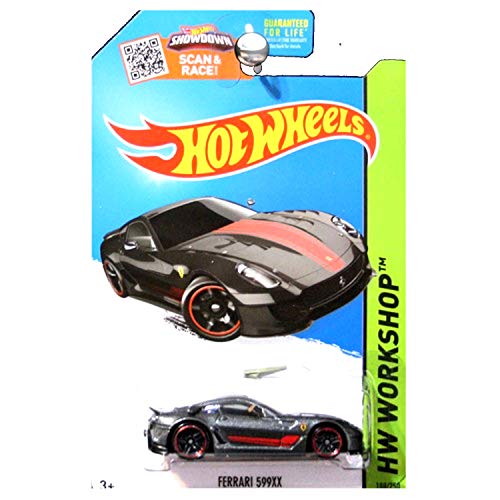 Hot Wheels, 2015 Hw Workshop, Ferrari 599Xx [Dark Gray] Die-Cast Vehicle #188/250 By Hot Wheels