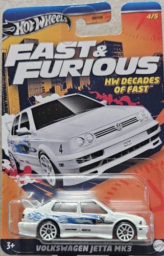 Hot Wheels Fast And Furious Auto Volkswagen Jetta Mk3 - Modellino Die Cast Scala 1:64 - Lunghezza 7Cm - Hrw44