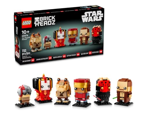 Lego 40676 Brickheadz Star Wars La Minaccia Fantasma 10+ 732 Pezzi Con Figure Costruibili Di Vari Personaggi