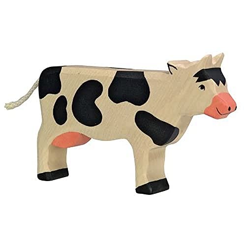 Holztiger 80003 - Personaggio - Mucca In Piedi, Nero