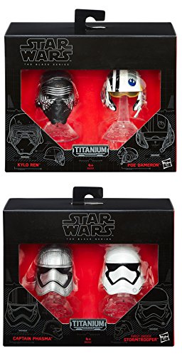 Star Wars Black Series 4 Caschi Diecast Titanium Collection