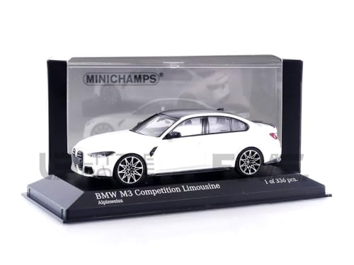 Minichamps 410020204 - B-M-W M3 White 2020 - Scala 1/43 - Modello Da Collezione