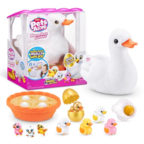 Pets Alive Mama Duck Surprise Di Zuru Tenero Peluche A Sorpresa Interattivo Per Bambine