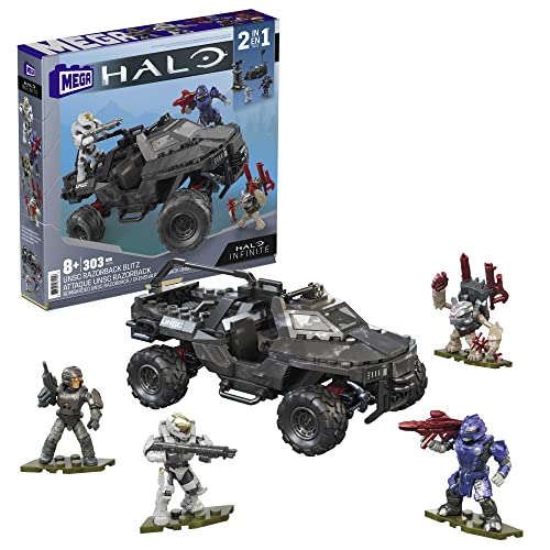 Mega Halo - Assalto Razorback Unsc Veicolo Halo Infinite Set Di Costruzione, Giocattolo Per Bambini 8+ Anni, Gyg59