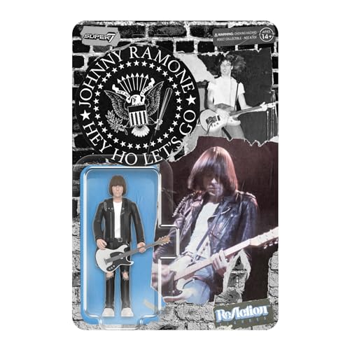 Super7 Johnny Ramone - Action Figure Di Johnny Ramone (Camicia Bianca)