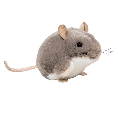 Teddy Hermann 92657 - Peluche A Forma Di Topo, 9 Cm, Colore: Grigio