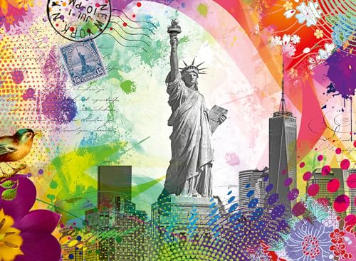 Ravensburger 12000368 - Cartolina Di New York - Puzzle 500 Pezzi – Puzzle Adulti E Ragazzi Da 12 Anni, Puzzle Adulti Citta New York