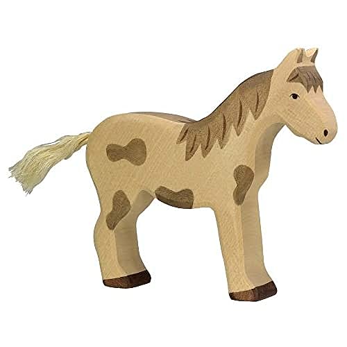 Holztiger - Figurina Per Giocare, Soggetto: Cavallo Pezzato