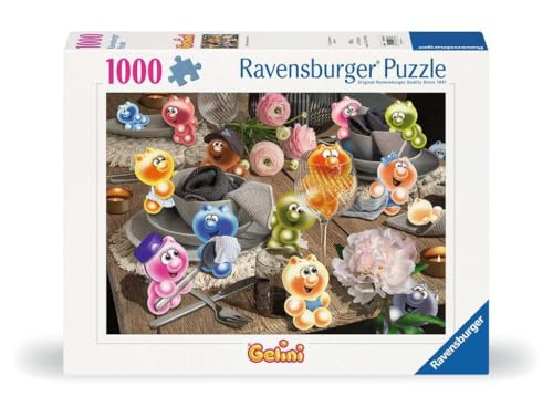 Ravensburger 12000788 - Gelini Apparecchiò La Tavola - Puzzle 1000 Pezzi – Puzzle Adulti E Ragazzi Da 14 Anni,