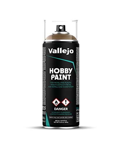 Vallejo- Hobby Paint Primer Spray Per Metallo, Plastica O Resina, Colore Uniforme Inglese, 264 G (Paquete De 1), Vj28008