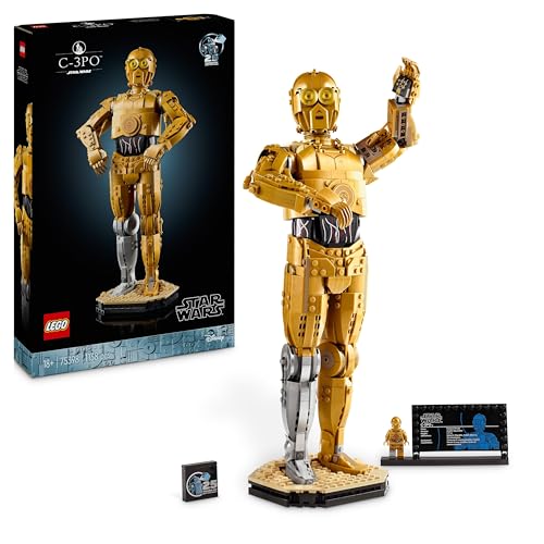 Lego Star Wars C-3Po, Modellino Di Droide Da Costruire, Kit Modellismo Per Adulti, Personaggio Da Collezione, Decorazione Per Casa, Idea Regalo Per I