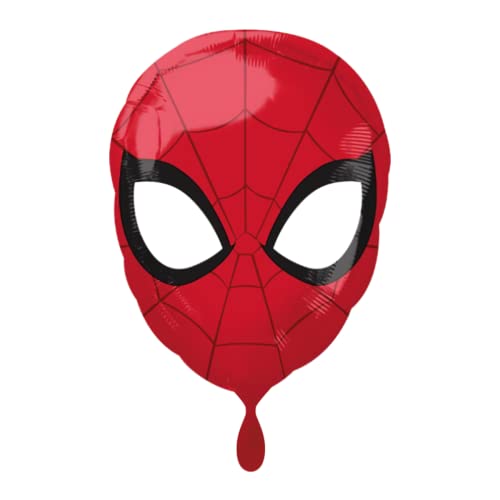 Anagram- Pallone Foil Juniorshape 17""-43 Cm Spiderman-Uomo Ragno Animated, Multicolore, 7A3466901