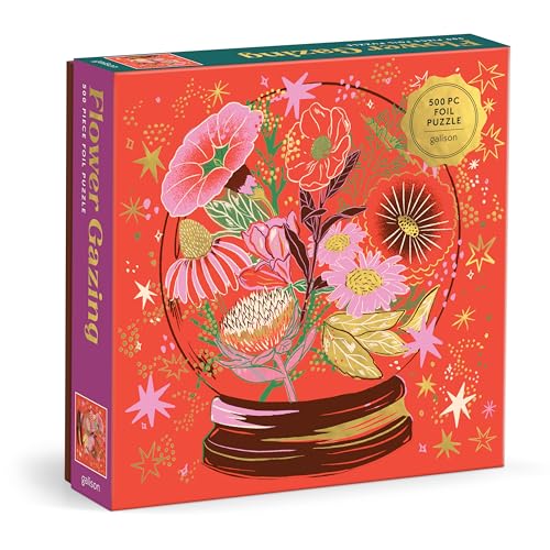 Flower Gazing 500 Piece Foil Puzzle: 500 Pieces