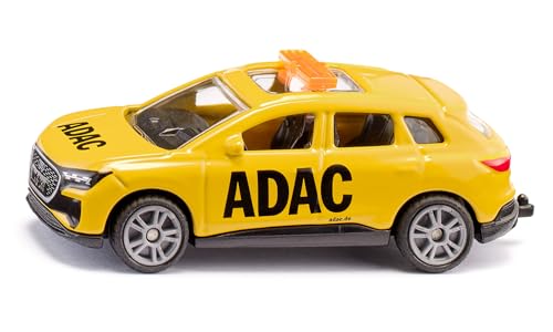 Siku 1565, Audi Q4 E-Tron Per Assistenza Stradale, Auto Giocattolo, Metallo/Plastica, Giallo, Con Gancio Di Traino, Ruote In Gomma, Barra Luminosa Gia