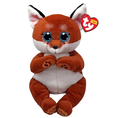 Ty Beanie Bellies Witt La Volpe Con Occhioni Azzurri Glitter, I Peluche Col Pancino Morbidi E Coccolosi 30 Cm, T43214
