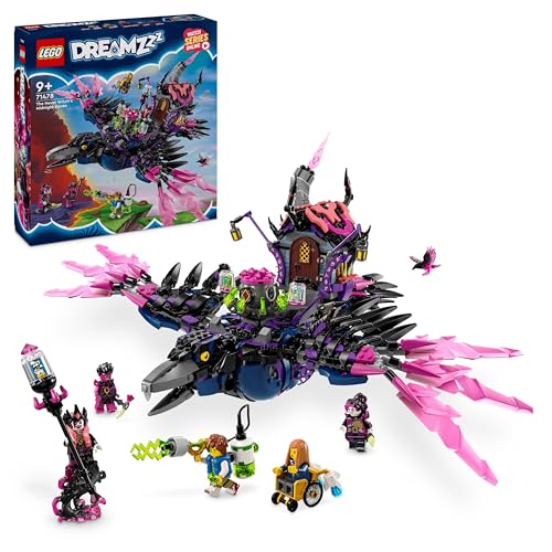 Lego Dreamzzz Corvo Di Mezzanotte Della Mai-Strega, Giocattolo D'Avventura Trasformabile In Casa O Ragno, Giochi Creativi Per Bambini E Bambine Da 9 A