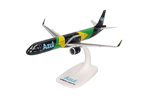 Herpa Modello Di Aereo Azul Brazilian Airlines Airbus A321Neo “Brazilian Flag Livery” In Scala 1:200 - Snap-Fit, Modello Di Aereo, Pezzo Da Collezione