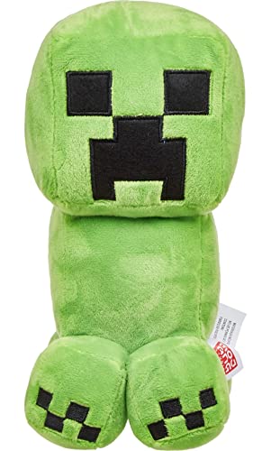Mattel Minecraft- Basic Plush Personaggio Creeper, Giocattolo Per Bambini 3+Anni, Hbn40