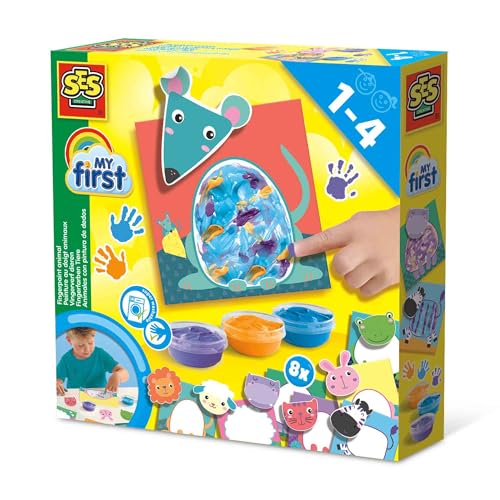 Ses Creative 14444 My First-Fingerpaint Animals, Vari