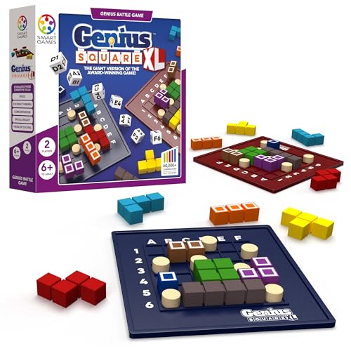 Smartgames - Genius Square Xl, Battle Puzzle Game, 6+ Anni